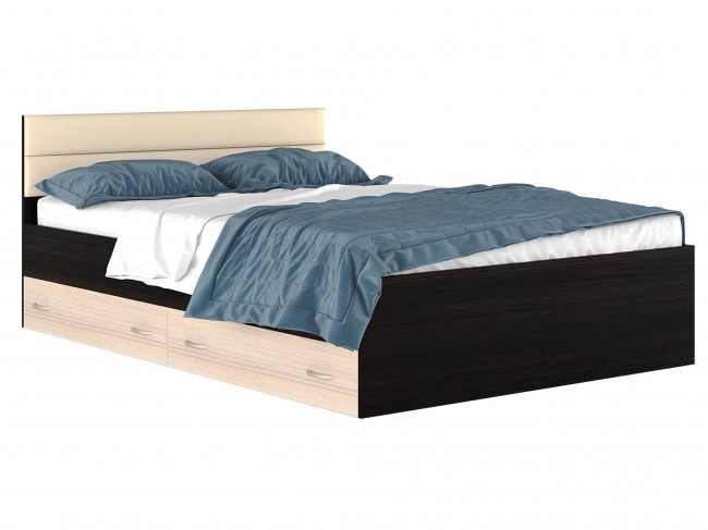 Кровать с ящиками и матрасом ГОСТ Виктория-МБ (160х200) фото