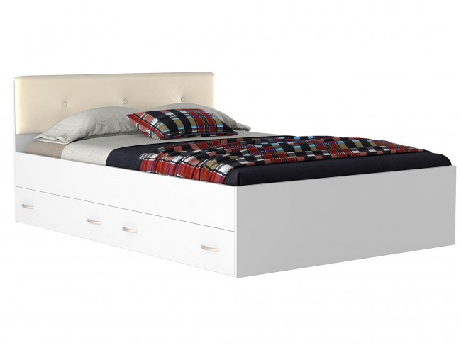Кровать с ящиками и матрасом Promo B Cocos Виктория ЭКО-П (140х2 фото