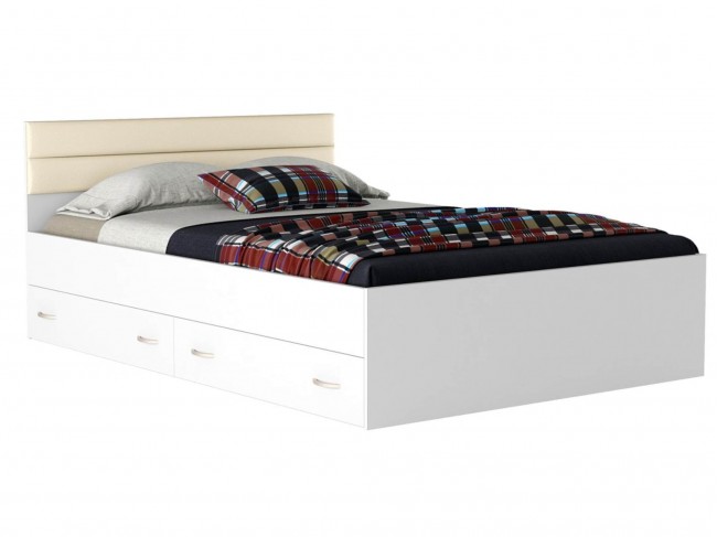 Кровать с ящиками и матрасом Promo B Cocos Виктория-МБ (140х200) фото