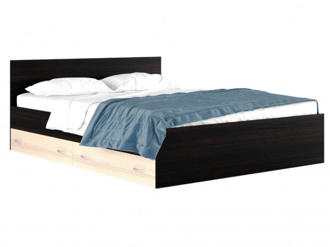 Кровать с ящиками и матрасом Ролл Стандарт В Виктория (200х200) фото