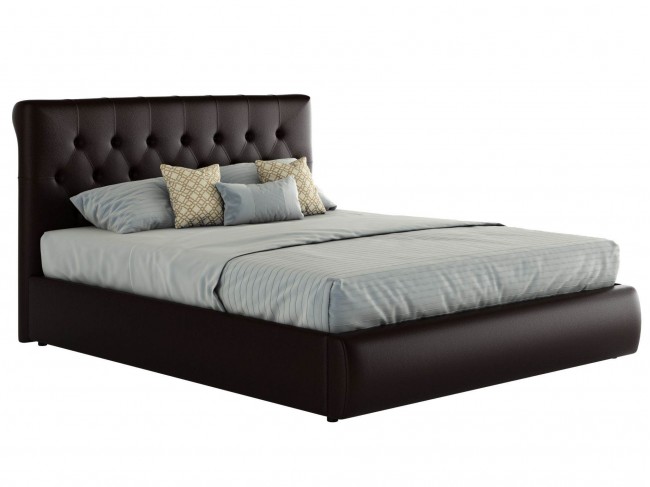 Мягкая кровать с ПМ Амели (140х200) фото