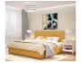 Мягкая кровать "Selesta" 1600 желтая с матрасом PROMO  недорого