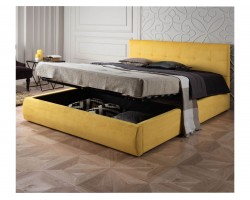 Кровать Мягкая "Selesta&; 1800 желтая с подъемным механ