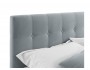 Мягкая кровать Selesta 1800 серая с матрасом PROMO B COCOS с под фото