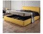 Мягкая кровать Selesta 1800 желтая с матрасом АСТРА с подъемным  купить