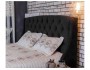 Мягкая кровать "Stefani" 1400 темная с подъемным механ фото