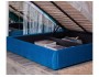 Мягкая кровать "Stefani" 1400 синяя с подъемным механи недорого