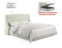 Мягкая кровать Stefani 1600 беж с подъемным механизмом с орт.мат фото