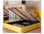 Мягкая кровать Stefani 1800 желтая с подъемным механизмом с орт. купить