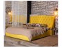 Мягкая кровать "Stefani" 1800 желтая с подъемным механ недорого