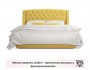 Мягкая кровать "Stefani" 1800 желтая с ортопед. основа распродажа