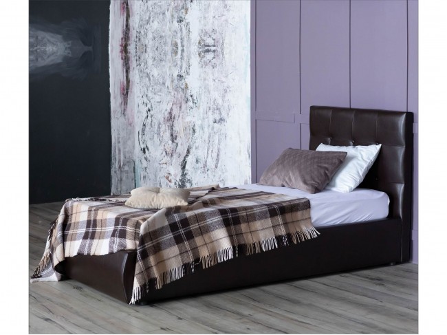 Мягкая кровать Селеста 900 венге с подъемным механизмом фото