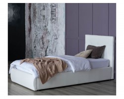 Кровать Мягкая Селеста 900 белая подъемным механизмом матрас