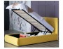 Мягкая кровать Selesta 900 желтая с подъем.механизмом с матрасом недорого