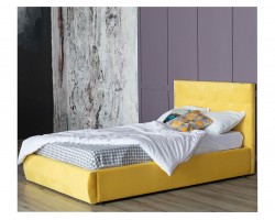 Кровать Мягкая Selesta 1200 желтая с подъемным механизмом матр
