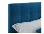 Мягкая кровать Selesta 1200 синяя с подъем.механизмом с матрасом распродажа
