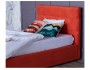 Мягкая кровать Selesta 1200 оранж с подъемным механизмом с матра от производителя