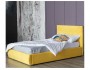 Мягкая кровать Selesta 1200 желтая с ортопед.основанием с матрас фото
