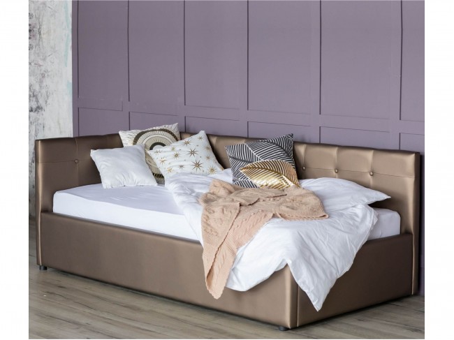 Односпальная кровать-тахта Bonna 900 мокко с подъемным механизмо фото