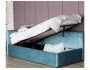 Односпальная кровать-тахта Bonna 900 синяя с подъемным механизмо недорого