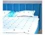 Мягкая кровать Betsi 1600 синяя с подъемным механизмом от производителя