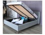 Мягкая кровать Betsi 1600 серая с подъемным механизмом купить