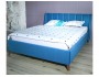 Мягкая кровать Betsi 1600 синяя с подъемным механизмом и матрасо фото