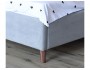 Мягкая кровать Betsi 1600 серая с подъемным механизмом и матрасо фото