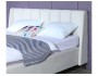 Мягкая кровать Betsi 1600 беж с подъемным механизмом и матрасом  фото