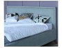 Мягкая кровать Melani 1600 серая c ортопедическим основанием распродажа