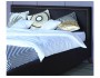 Мягкая кровать Melani 1600 темная c ортопедическим основанием и распродажа