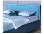 Мягкая кровать Melani 1600 синяя ортопед.основание с матрасом PR от производителя