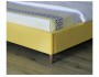 Мягкая кровать Melani 1600 желтая ортопед.основание с матрасом P распродажа