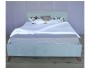Мягкая кровать Melani 1600 серая ортопед.основание с матрасом PR купить