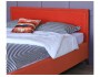 Мягкая кровать Melani 1600 оранж ортопед.основание с матрасом АС недорого
