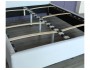 Мягкая кровать Monika 1600 беж c ортопедическим основанием фото