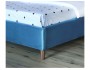 Мягкая кровать Monika 1600 синяя c ортопедическим основанием и распродажа