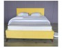 Мягкая кровать Monika 1600 желтая c ортопедическим основанием и от производителя