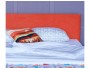 Мягкая кровать Monika 1600 оранж c ортопедическим основанием и купить