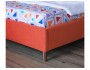 Мягкая кровать Monika 1600 оранж c ортопедическим основанием и недорого