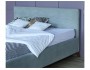 Мягкая кровать Monika 1600 серая ортопед.основание с матрасом PR от производителя