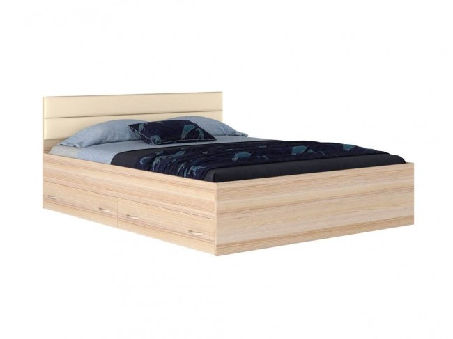 Двуспальная кровать "Виктория МБ" 1600*200 с мягким фото