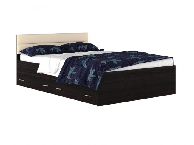 Кровать 1400*2000" Виктория МБ" с мягким изголовьем с  фото