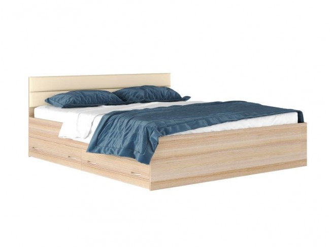 Двуспальная кровать "Виктория-МБ"1800*200 с мягким фото