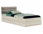 Односпальная светлая кровать "Виктория-П" 900  с мягки недорого