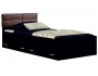 Односпальная кровать "Виктория-П" 900 с ящиками с мягк недорого