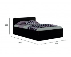 Кровать "Николь ЭКО узор&; 1400 с подъемным механизмом