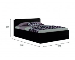 Кровать Двуспальная "Николь ЭКО узор&; 1600 с подъемным