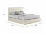 Мягкая интерьерная кровать "Селеста" 1б00 белая распродажа