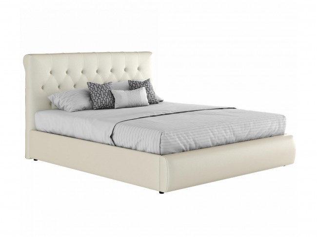 Мягкая интерьерная кровать "Амели" 1600 белая фото